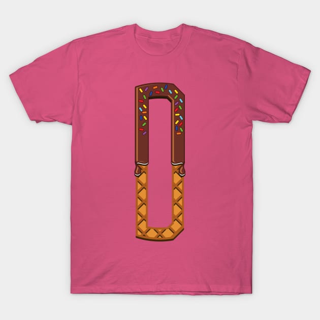 t-shirt with alphabet D T-Shirt by AxmiStore